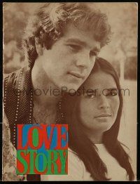 9d410 LOVE STORY souvenir program book '70 Ali MacGraw & Ryan O'Neal, classic romance!