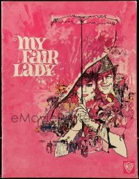 9d426 MY FAIR LADY softcover souvenir program book '64 Peak art of Audrey Hepburn & Rex Harrison!