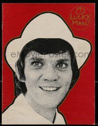 9d433 O LUCKY MAN souvenir program book '73 Malcolm McDowell, directed by Lindsay Anderson!