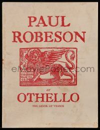 9d436 OTHELLO stage play souvenir program book '43 Paul Robeson, Jose Ferrer, William Shakespeare