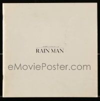 9d446 RAIN MAN souvenir program book '88 Tom Cruise & autistic Dustin Hoffman, Barry Levinson!