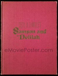 9d459 SAMSON & DELILAH hardcover souvenir program book '49 Hedy Lamarr, Victor Mature, DeMille