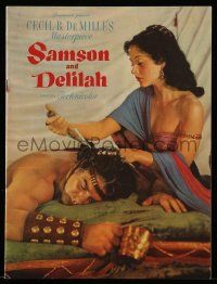 9d460 SAMSON & DELILAH softcover souvenir program book '49 Hedy Lamarr & Victor Mature, DeMille