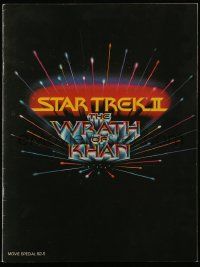 9d478 STAR TREK II souvenir program book '82 The Wrath of Khan, Leonard Nimoy, William Shatner