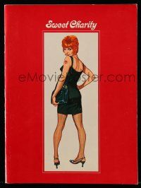 9d485 SWEET CHARITY souvenir program book '69 Bob Fosse musical starring Shirley MacLaine!