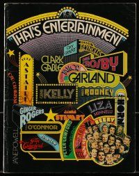 9d489 THAT'S ENTERTAINMENT souvenir program book '74 classic MGM Hollywood movie scenes!