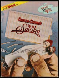 9d501 UP IN SMOKE souvenir program book '78 Cheech & Chong marijuana classic + poster & stills!