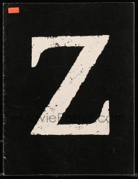 9d513 Z souvenir program book '69 Yves Montand, Irene Papas, Costa-Gavras murder mystery classic!