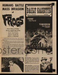 9d091 FROGS herald '72 today the pond, tomorrow the world, man-eating frog images!
