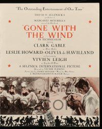9d096 GONE WITH THE WIND herald '39 Clark Gable, Vivien Leigh, Leslie Howard, Olivia de Havilland!