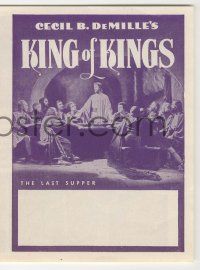 9d136 KING OF KINGS herald '27 Cecil B. DeMille epic, H.B. Warner as Jesus Christ!