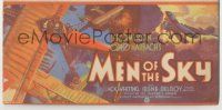 9d164 MEN OF THE SKY herald '31 World War I airplane art, music by Jerome Kern & Otto Harbach!