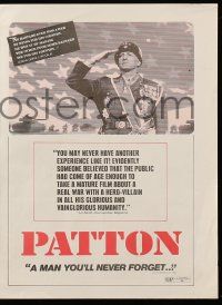 9d189 PATTON herald '70 General George C. Scott World War II classic, Franklin J. Schaffner