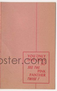 9d191 PINK PANTHER herald '64 Blake Edwards classic, you only live once, so see it twice!