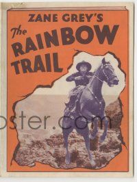 9d198 RAINBOW TRAIL herald '32 Zane Grey, cowboy George O'Brien rides into Cecilia Parker's heart!