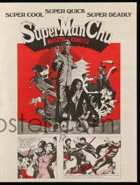 9d233 SUPER MAN CHU herald '73 super cool, super quick, super deadly, comic strip by Russ Manning!