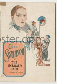 9d251 UNTAMED LADY herald '26 Gloria Swanson is a spoiled heiress forced to change her ways!