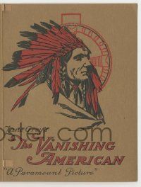 9d254 VANISHING AMERICAN herald '25 Zane Grey, embossed art of Native American Indian Richard Dix!