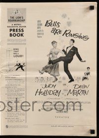 9d577 BELLS ARE RINGING pressbook '60 Judy Holliday & Dean Martin singing & dancing!