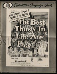 9d580 BEST THINGS IN LIFE ARE FREE pressbook '56 Michael Curtiz, Gordon MacRae, Sheree North