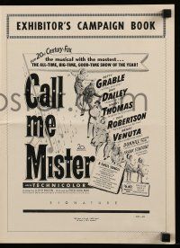9d616 CALL ME MISTER pressbook '51 Betty Grable, Dan Dailey, big-time good-time show of the year!
