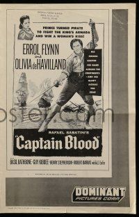 9d618 CAPTAIN BLOOD pressbook R56 Errol Flynn, Olivia De Havilland, Michael Curtiz classic!