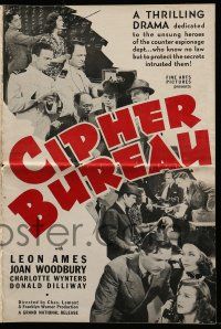 9d628 CIPHER BUREAU pressbook '38 dedicated to the unsung heroes of the counter espionage dept!