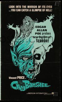 9d643 CRY OF THE BANSHEE pressbook '70 Edgar Allan Poe probes new depths of terror!