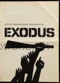 9d676 EXODUS pressbook '61 directed by Otto Preminger, lots of Saul Bass artwork throughout!
