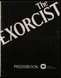 9d677 EXORCIST pressbook '74 William Friedkin, Max Von Sydow, William Peter Blatty classic!