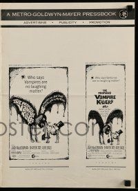 9d680 FEARLESS VAMPIRE KILLERS pressbook '67 Polanski, who says vampires are no laughing matter!