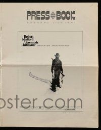 9d762 JEREMIAH JOHNSON pressbook '72 Robert Redford, Will Geer, directed by Sydney Pollack!