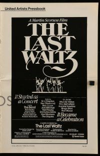 9d773 LAST WALTZ pressbook '78 Scorsese, it started as a rock concert & became a celebration!