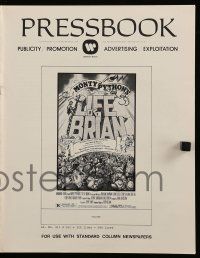 9d776 LIFE OF BRIAN pressbook '79 Monty Python, he's not the Messiah, he's just a naughty boy!