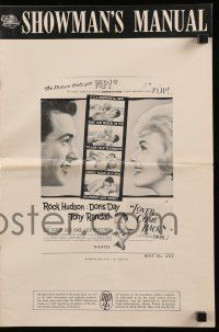 9d793 LOVER COME BACK pressbook '62 Rock Hudson, Doris Day, Tony Randall, Edie Adams!