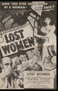 9d810 MESA OF LOST WOMEN pressbook '52 grown up Jackie Coogan vs super women who kissed & killed!