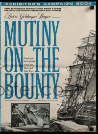 9d825 MUTINY ON THE BOUNTY pressbook '62 Marlon Brando & sexy Tarita, directed by Lewis Milestone!