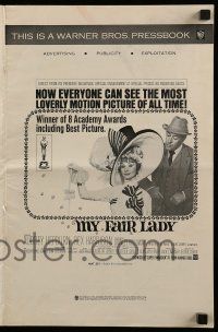 9d826 MY FAIR LADY pressbook '64 Audrey Hepburn & Rex Harrison, Best Picture Academy Award winner!