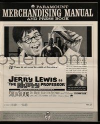 9d842 NUTTY PROFESSOR pressbook '63 wacky Jerry Lewis directs & stars with pretty Stella Stevens!
