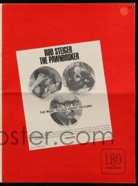 9d861 PAWNBROKER pressbook '65 concentration camp survivor Rod Steiger, directed by Sidney Lumet!