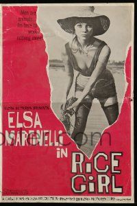 9d886 RICE GIRL pressbook '63 La Risaia, Folco Lulli, sexy fieldworker Elsa Martinelli!