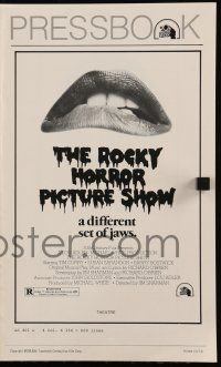 9d888 ROCKY HORROR PICTURE SHOW pressbook '75 classic c/u lips image, a different set of jaws!