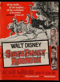 9d940 SWISS FAMILY ROBINSON pressbook R68 John Mills, Walt Disney family fantasy classic!