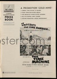 9d953 TIME MACHINE pressbook '60 H.G. Wells, George Pal, great sci-fi images & art!