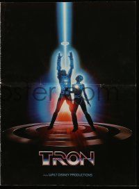 9d964 TRON pressbook '82 Walt Disney sci-fi, Jeff Bridges in a computer, cool special effects!