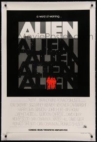 9f001 ALIEN linen teaser 1sh '79 Ridley Scott classic, a word of warning, ultra rare & different!