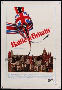 9f012 BATTLE OF BRITAIN linen style B 1sh '69 all-star cast in historical World War II battle!