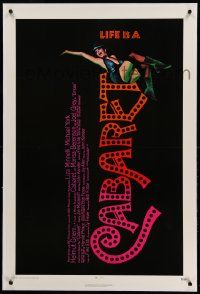 9f034 CABARET linen 1sh '72 Liza Minnelli in Nazi Germany, directed by Bob Fosse, Joseph Caroff art!