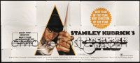 9g003 CLOCKWORK ORANGE 24sh '72 Kubrick classic, Castle art of McDowell, X rating, ultra rare!