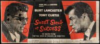 9g007 SWEET SMELL OF SUCCESS 24sh '57 great art of Lancaster & Curtis as Hunsecker & Falco, rare!